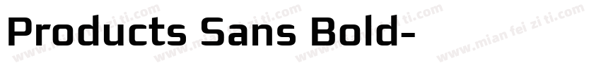 Products Sans Bold字体转换